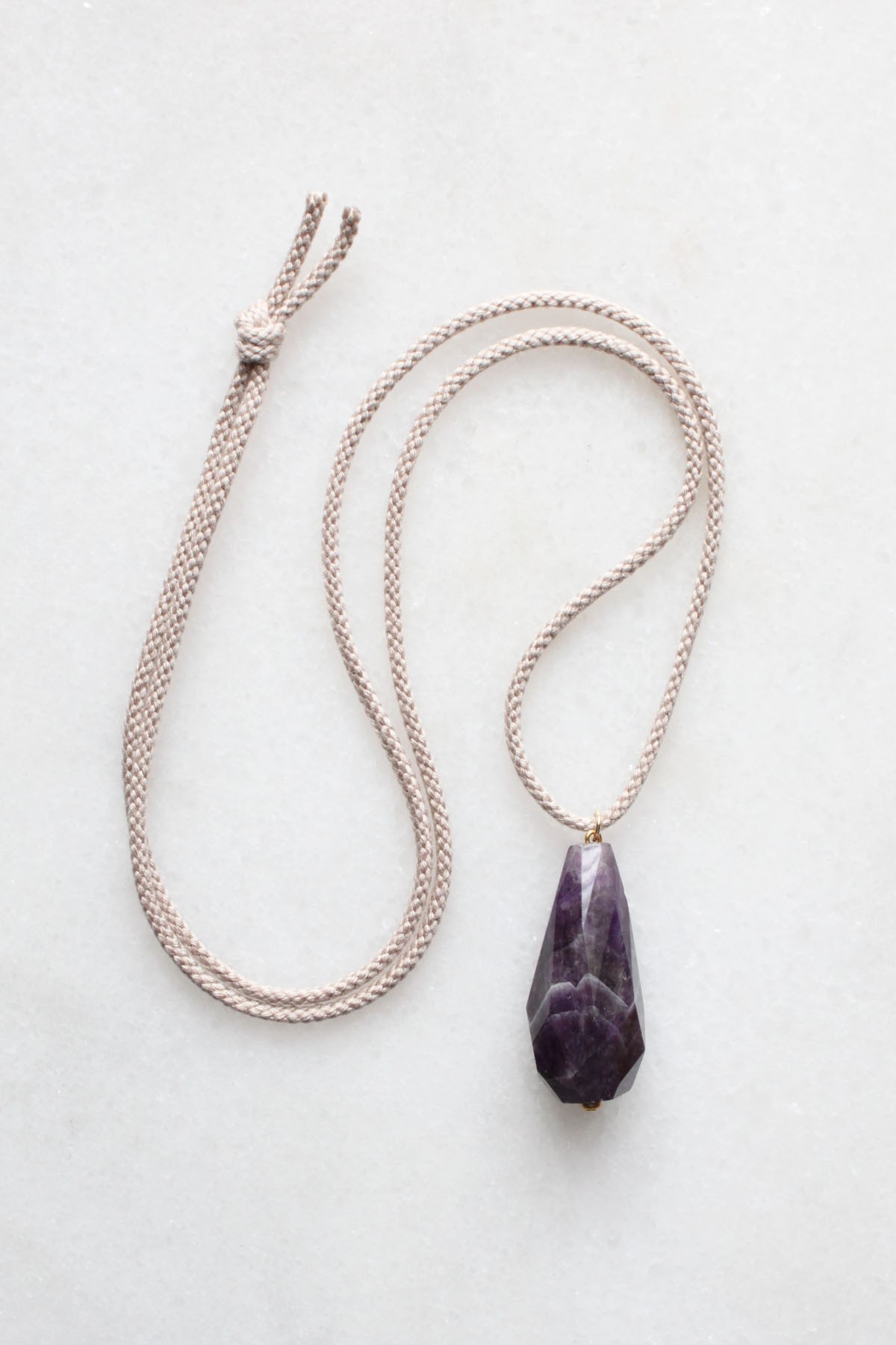 Amethyst deals rope necklace